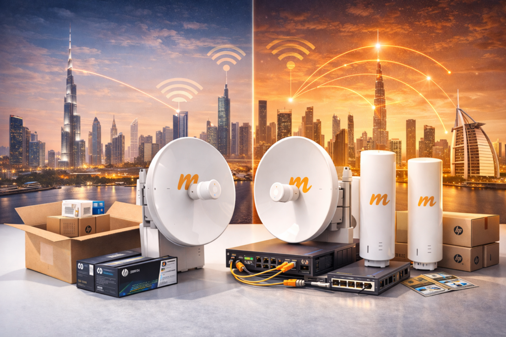 Mimosa sellers in Dubai.